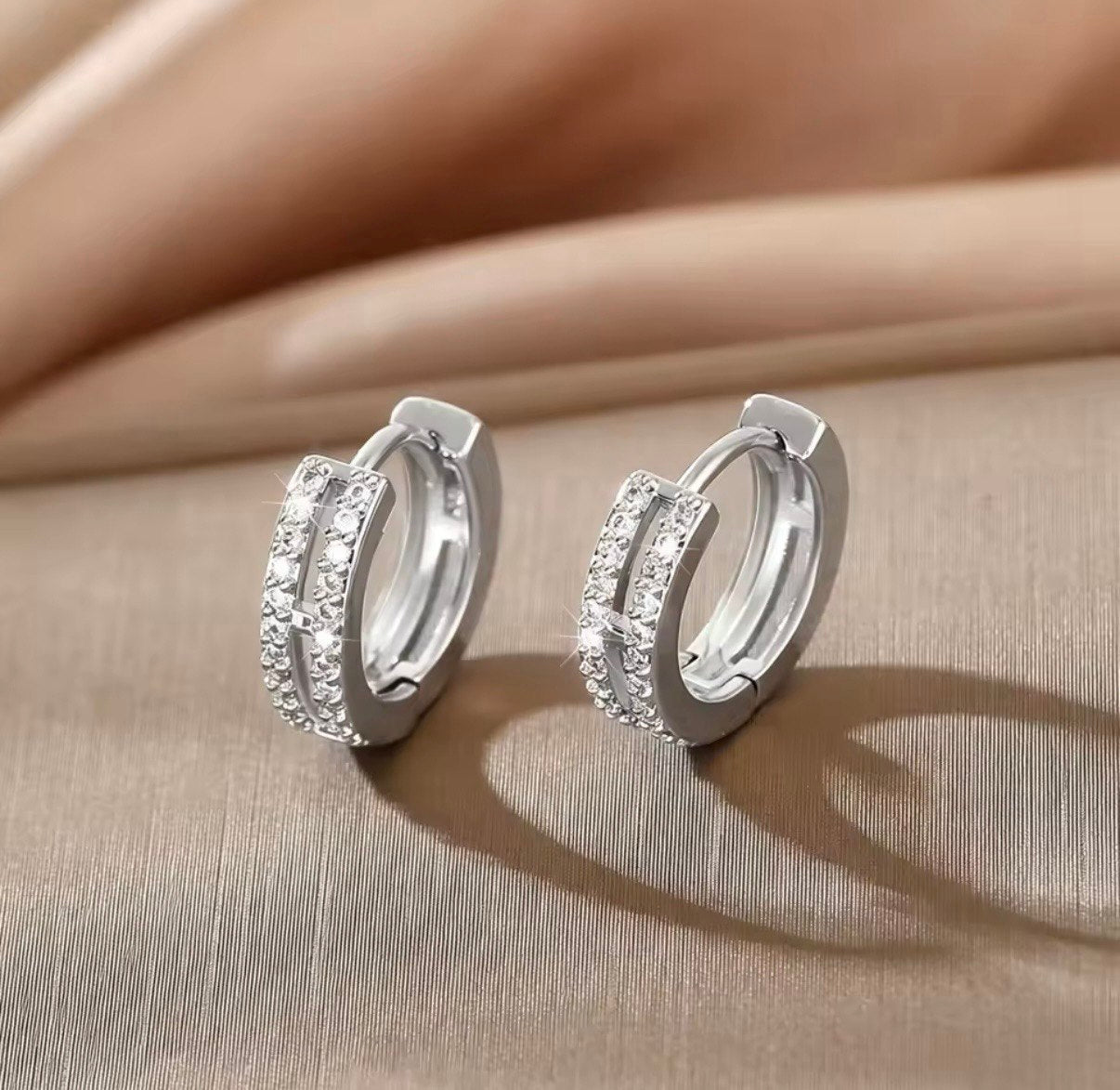 The Riviera Illusion of Grand Luxe Earrings (Silver Edition)