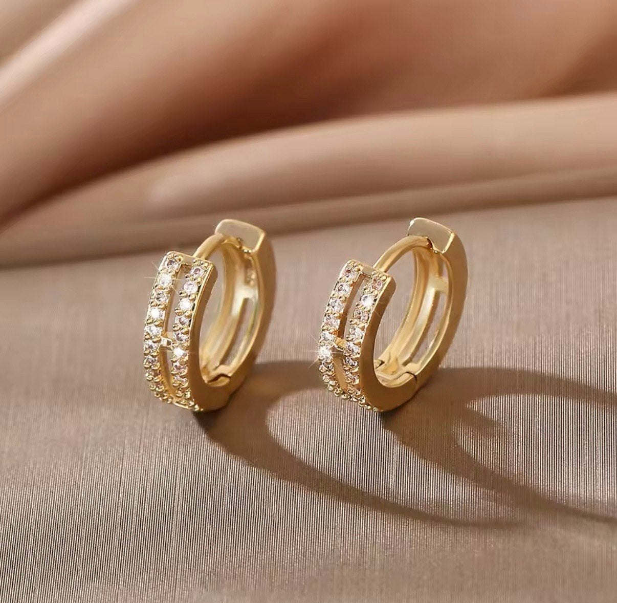 The Riviera Illusion of Grand Luxe Earrings (Gold Edition)