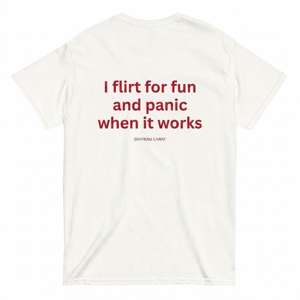 I FLIRT FOR FUN AND PANIC WHEN IT WORKS